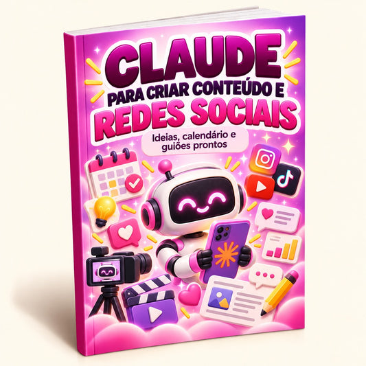 Capa do ebook Claude para Criar Conteúdo e Redes Sociais